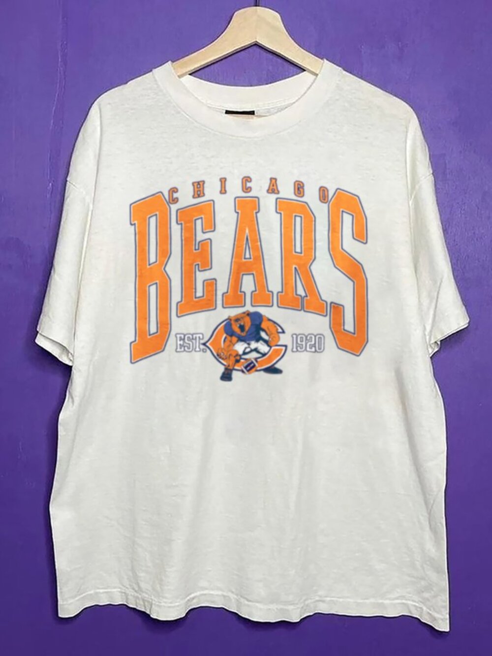 Vintage Chicago Bears Shirt, Retro NFL Chicago Bears Football Unisex Shirt Tee